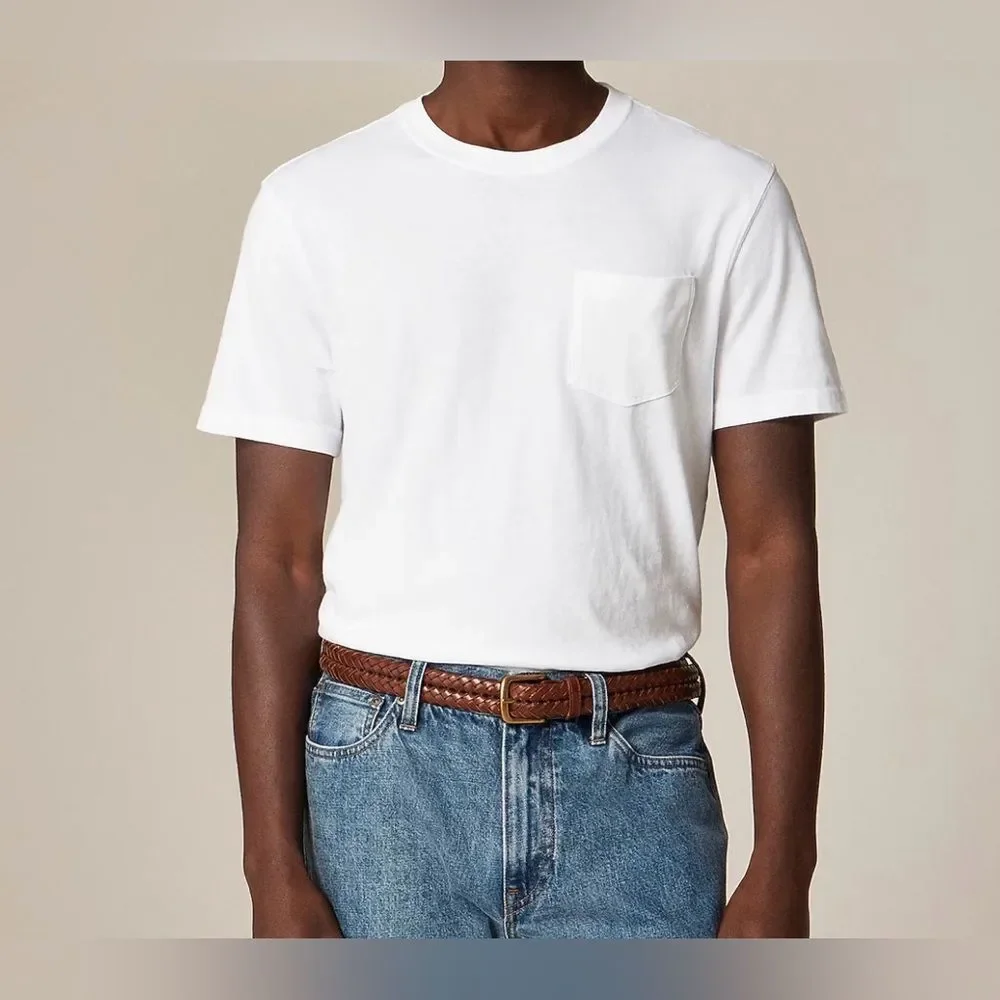 J.Crew Vintage-wash cotton pocket T-shirt NWT Size L